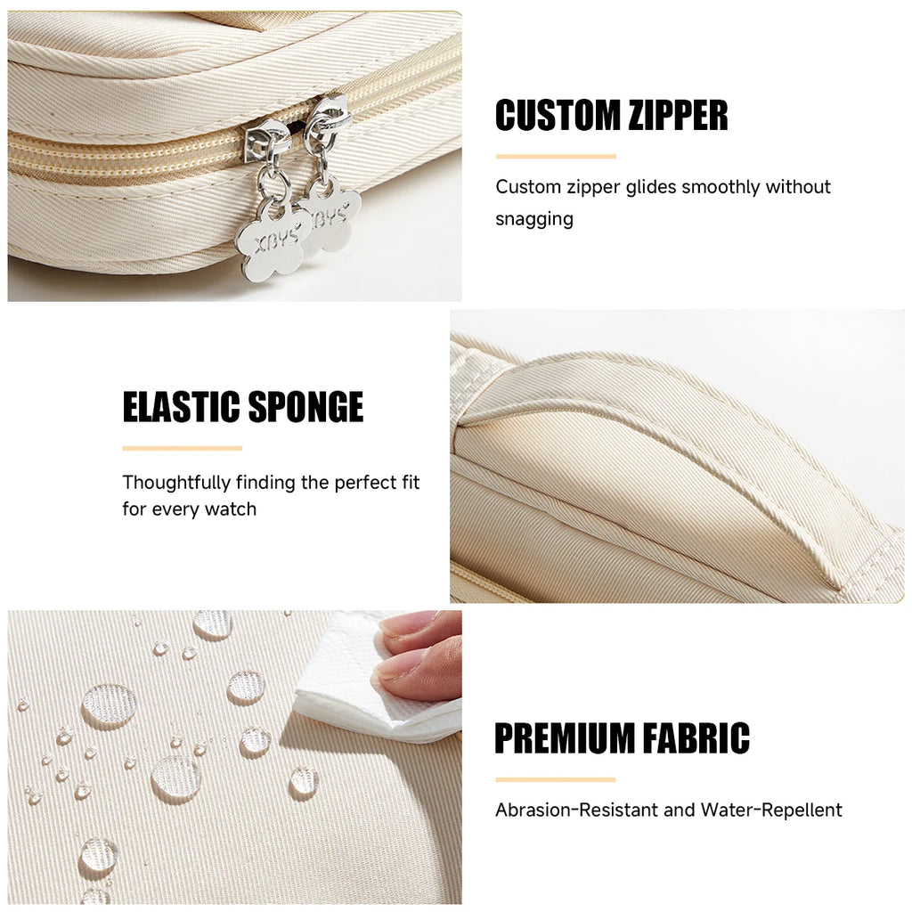 Sac Rangement Bracelets Montres Femme – Organisateur Maquillage Voyage Grande Capacité | Trousse Toilette Portable