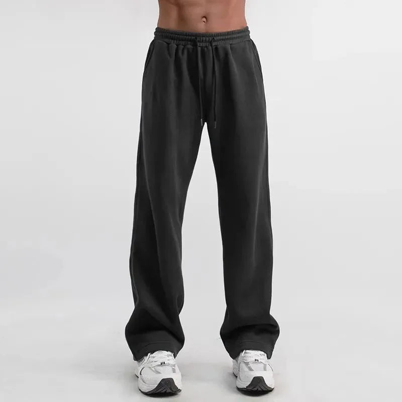 Jogging Homme Jambe Droite Y2K Rétro Loose Fit Hip Hop Casual Grandes Poches – Pantalon Streetwear Confortable Tendance | Mode Homme Urban
