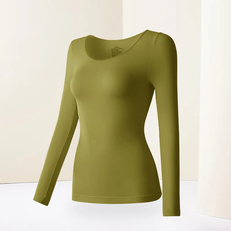 Set Sous-Vêtements Thermiques Femme - Ultra-Fins & Invisibles Automne Hiver