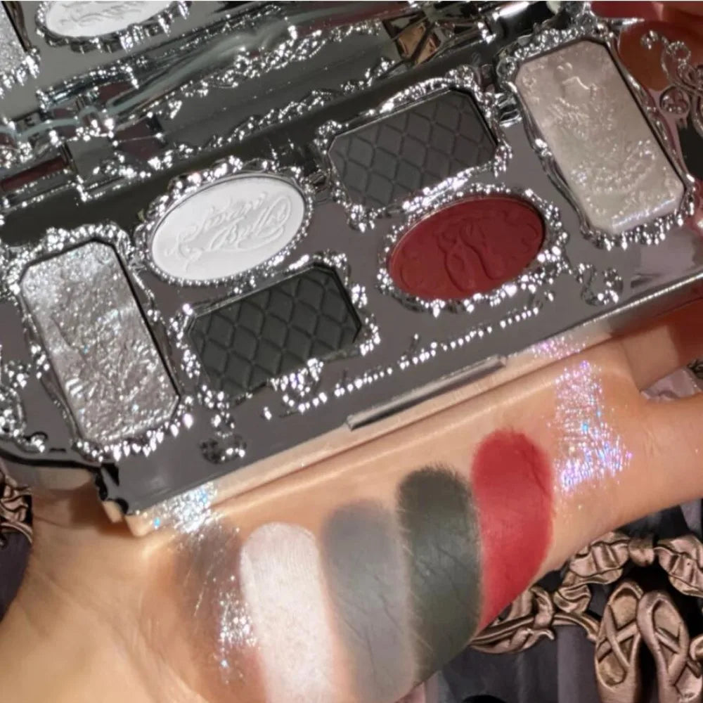 Palette Fards à Paupières Flower Knows Swan Ballet – 6 Teintes Mat, Shimmer & Nacré | Glitter
