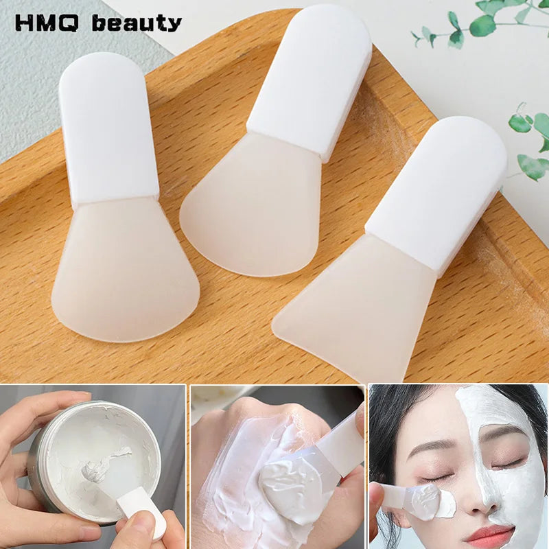 Set 3 Pinceaux Masque Visage en Silicone – Applicateur Argile, Boue & Crème | Outil Soin Visage DIY & Salon