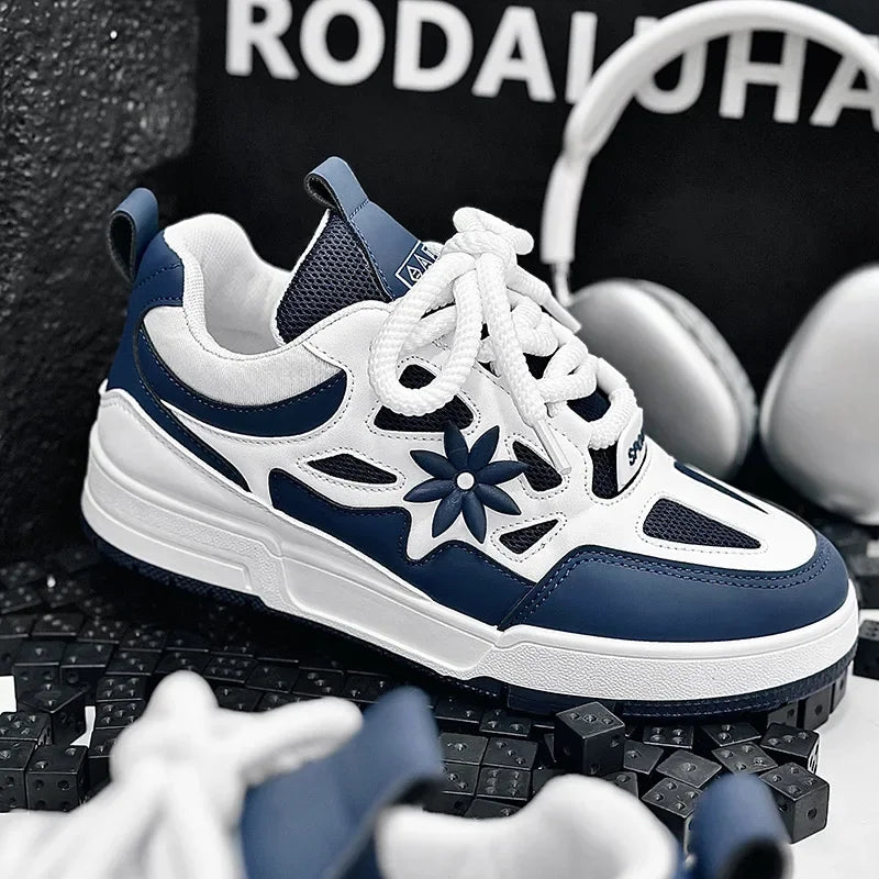 Sneakers Plateforme Vulcanisées Homme – Semelle Épaisse Respirantes Résistantes Sport Casual