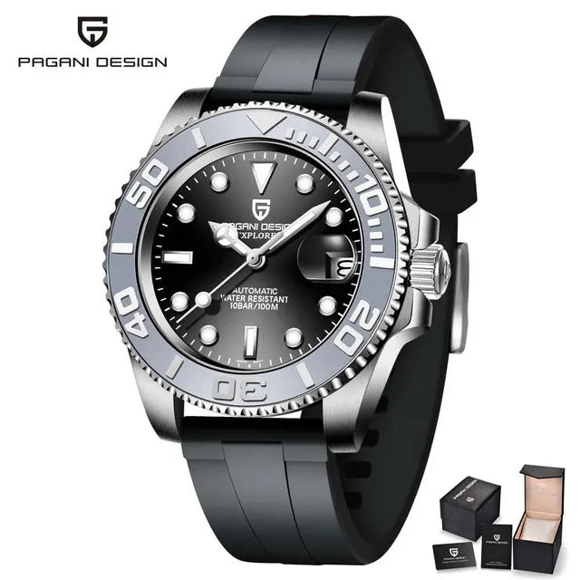 Montre Mécanique Luxe Homme Pagani Design 40mm – Verre Saphir Étanche Automatique