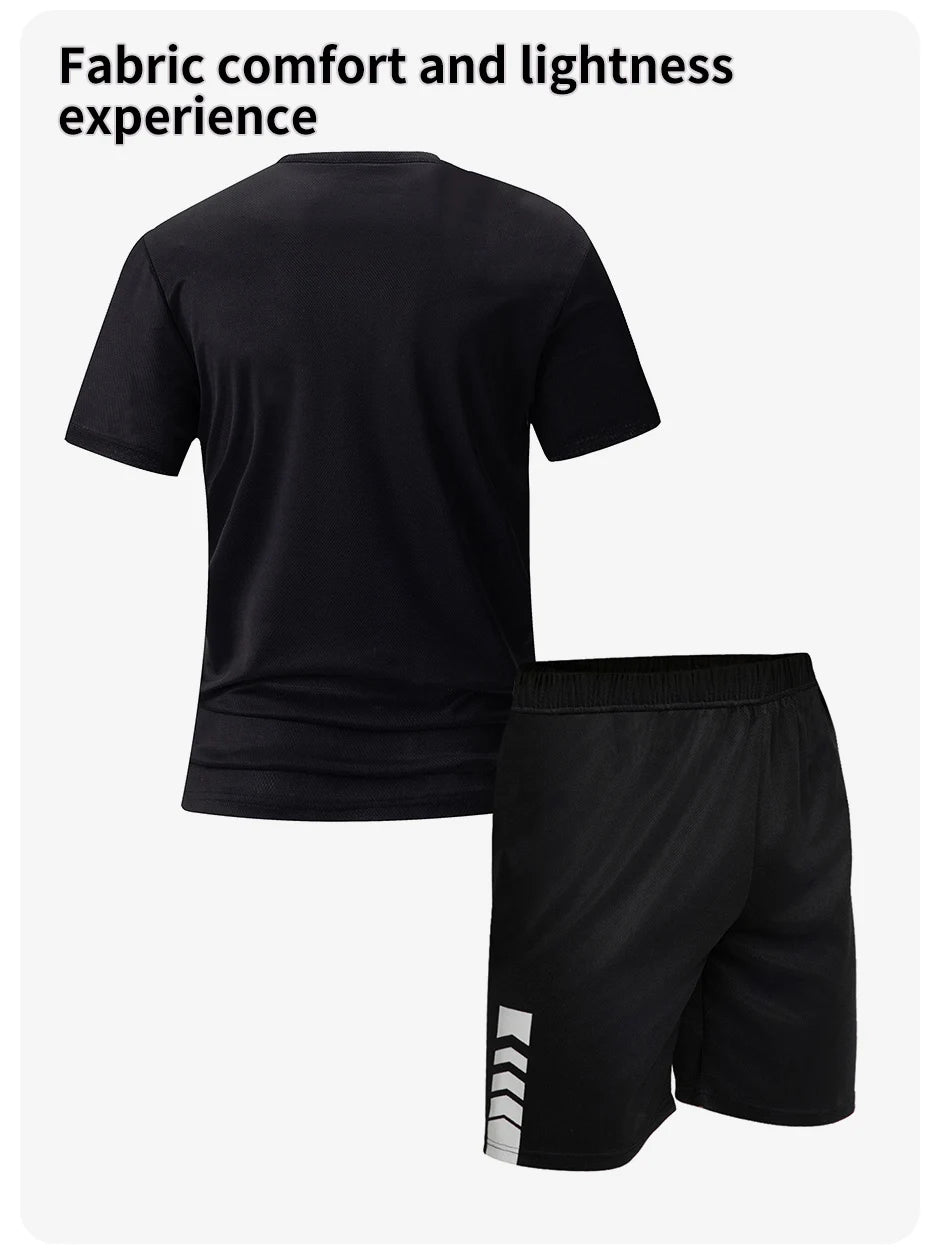 Ensemble Sport Homme Séchage Rapide Grande Taille T-Shirt + Short Lot 2/4/6 Pièces Loisirs Running Fitness Casual Ado – Pack Sport Économique | Mode Homme Sport Premium