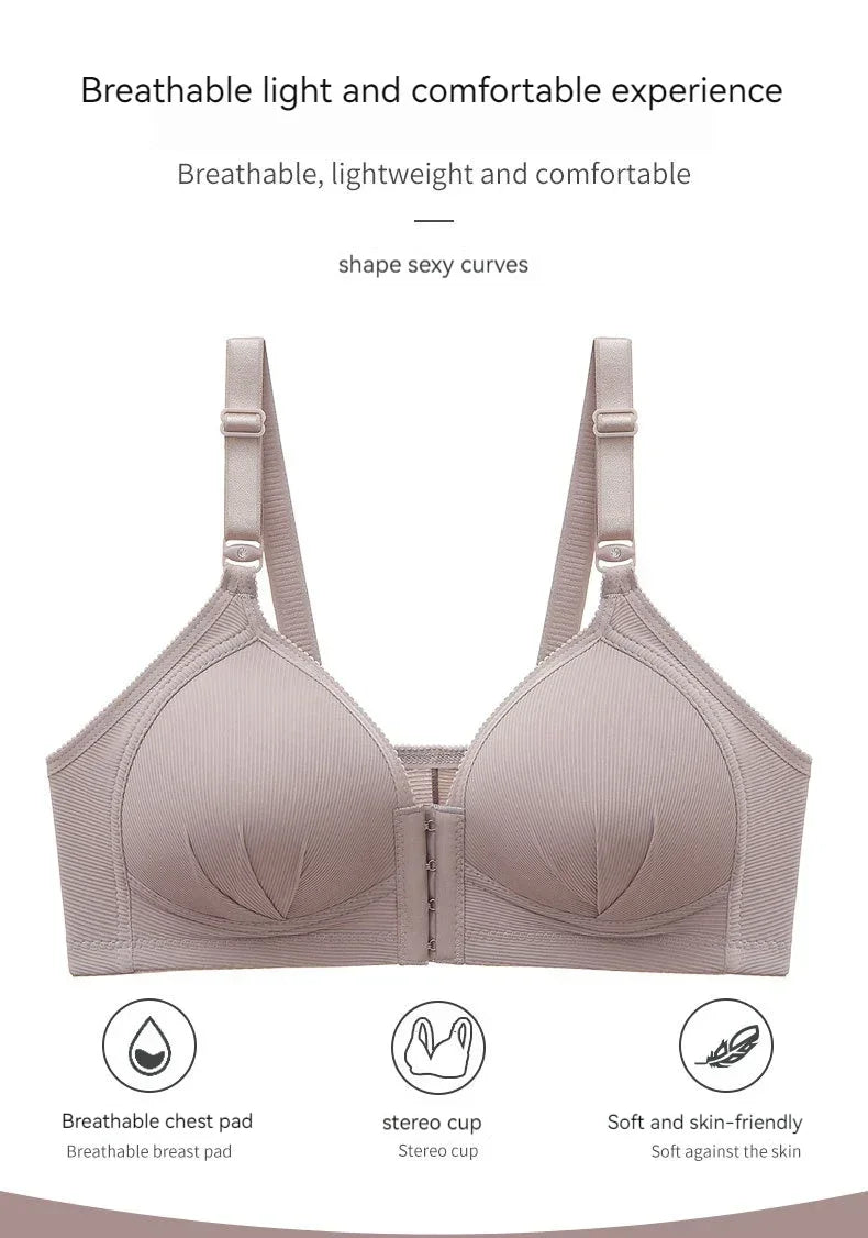 Soutien-Gorge Allaitement Boutons Frontaux Sans Armature – Brassière Maternité Confortable Invisible Femme Enceinte