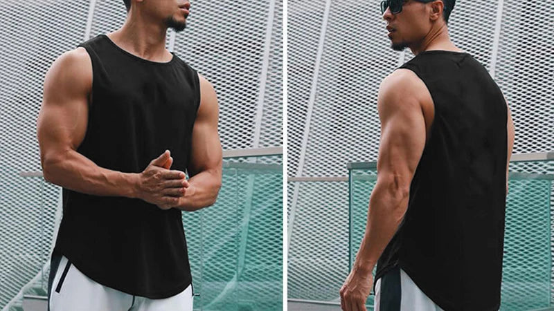 Débardeur Sport Homme Sans Manches Imprimé – Séchage Rapide & Respirant | Gym, Basketball & Fitness | Tank Top Été