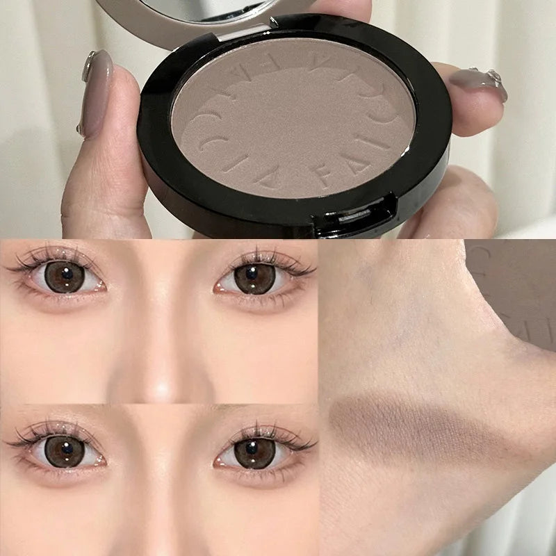 Palette Contouring Nez Mat – Gris Ciment & Brun | Maquillage Longue Tenue