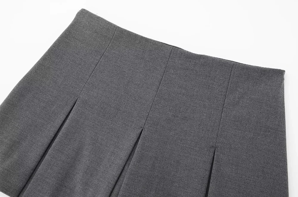 Skort Plissé Taille Haute Mini Femme - Short Jupe Casual Été & Vacances | MUJER 2025