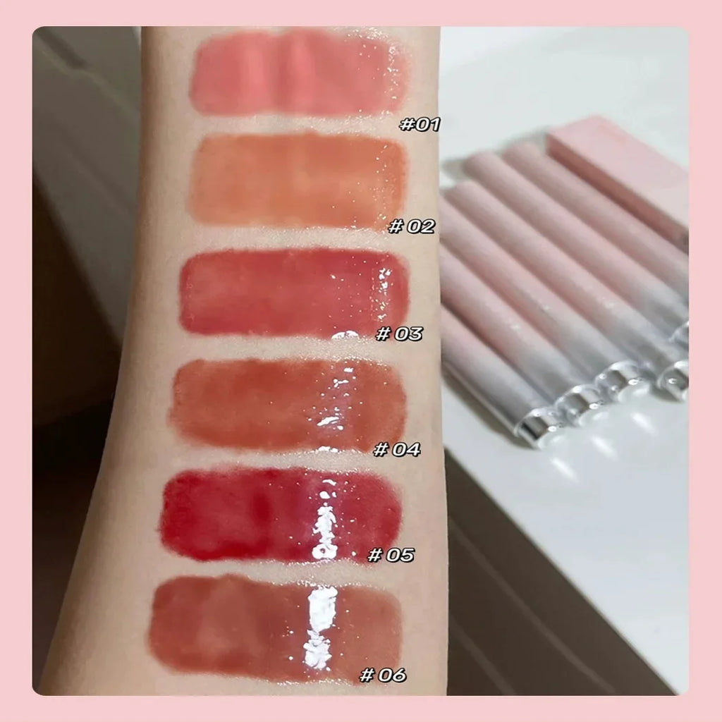 Gloss Jelly Watery Pink – Stylo Lipstick Miroir Hydratant | Maquillage Lèvres Coréen