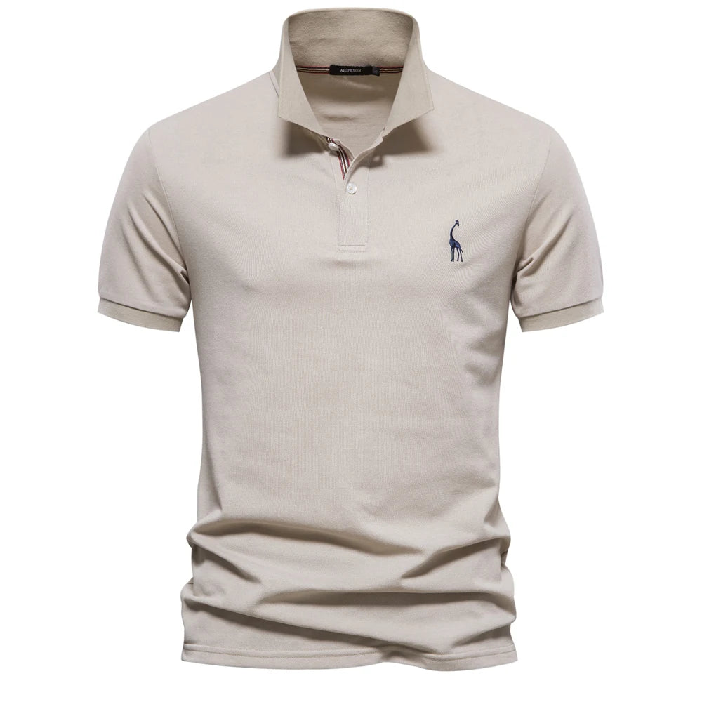 Polo Homme Coton Manches Courtes Couleur Unie Haute Qualité – Casual Élégant Été | Mode Homme Premium
