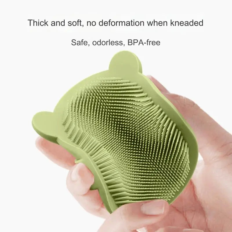 Brosse Shampoing Dinosaure en Silicone - Massage Cuir Chevelu, Anti-Pellicules & Croissance