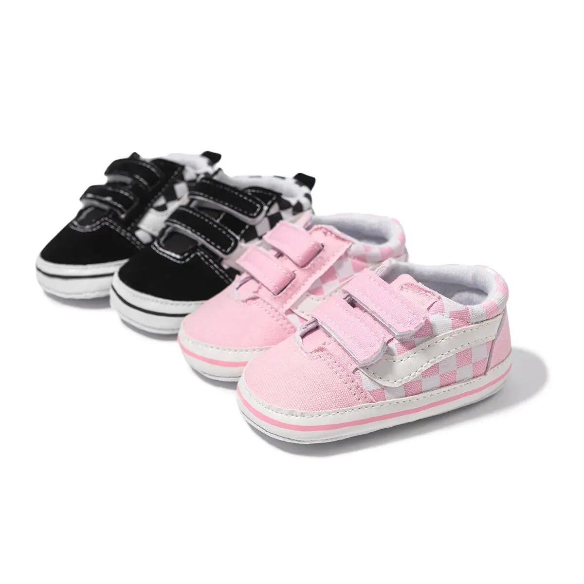 Chaussures Bébé Toile Unisexe Semelle Antidérapante – Sneakers Premiers Pas Garçon Fille Casual