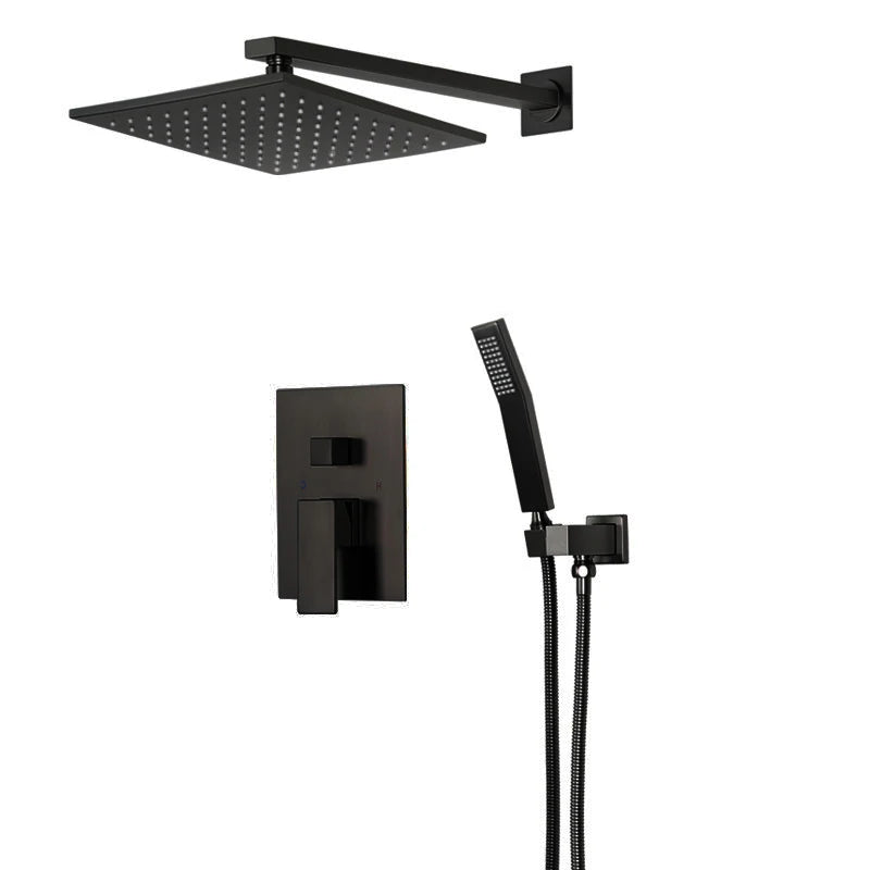DQOK Ensemble Douche Thermostatique Chrome – Cascade & Pluie, Mitigeur Baignoire | Système Douche Complet