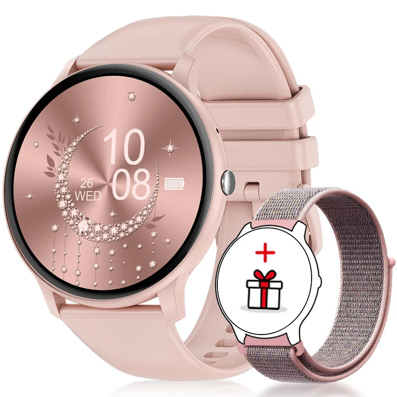 Unisex Smartwatch 1,39" Anrufe Nachrichten Sport Kalorien Wetter DIY Zifferblatt anpassbar Herren Damen Wasserdicht | Premium Multifunktions-Unisex-Smartwatch