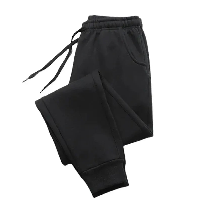 Jogging Homme Imprimé Haltère Fleece Chaud Automne Hiver Pantalon Casual Cordon Ajustable Streetwear Fitness Sport Tendance – Sweatpant Premium Gym | Mode Homme Sport Premium