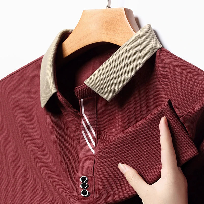 Polo Homme Couleur Unie Manches Courtes Été – Top Casual Fashion Confortable Business & Loisirs | Mode Homme