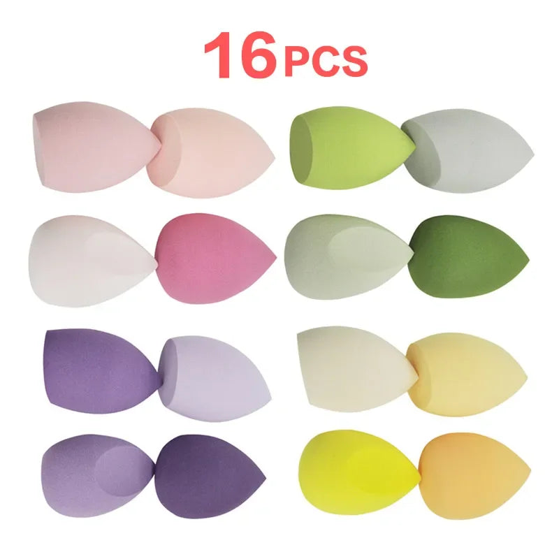 Lot 4 Éponges Maquillage Blender Puff – Fond de Teint, Poudre & Correcteur | Application Douce & Uniforme | Accessoire Beauté