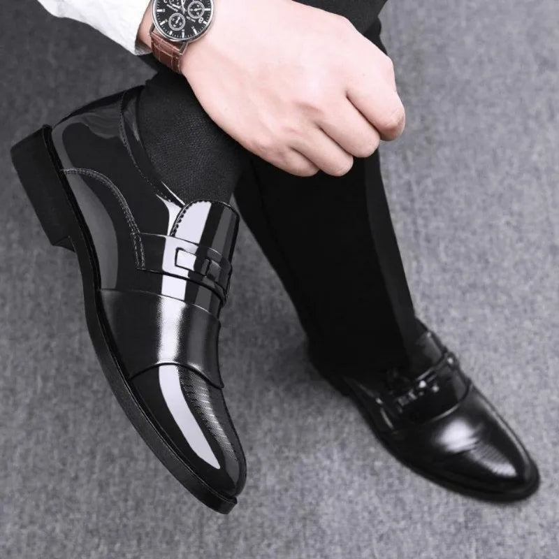 Chaussures Cuir Business Bout Pointu Homme – Dress Casual Haut de Gamme Fashion