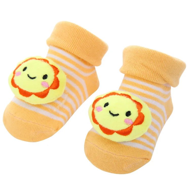 Chaussettes Bébé Unisexe Motifs Animaux Cartoon – Antidérapantes Nouveau-Né Toddler Cadeau Naissance