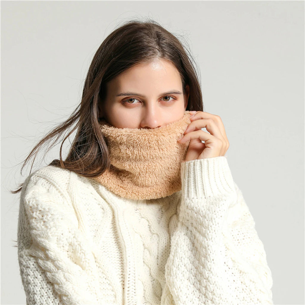 Warmer Kaschmir-Halswärmer Winter – Dickes Fleece-Loop-Schal | Gesichts- & Nackenwärmer | Herren, Damen & Kinder | Outdoor & Sport