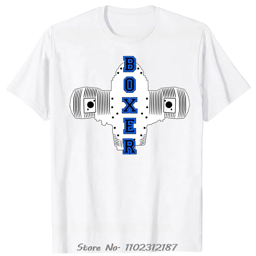 T-Shirt Homme Motard Boxer Engine R1200GS Adventure RT – Coton Casual Col Rond Fitness Tendance | Mode Moto Homme