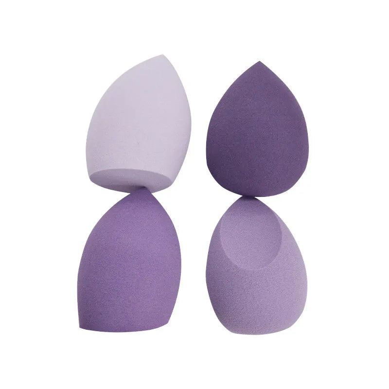 Lot 4 Éponges Maquillage Blender Puff Tendance – Fond de Teint & Poudre | Application Douce & Précise | Accessoire Beauté