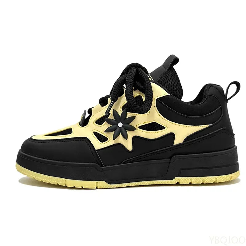 Sneakers Plateforme Vulcanisées Homme – Semelle Épaisse Respirantes Résistantes Sport Casual