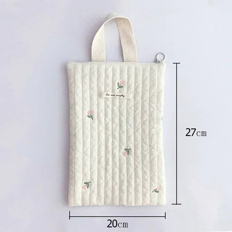 Wickeltasche Baby Baumwolle Stickerei Bär – Windeltasche Kinderwagen Koreanischer Stil Mama