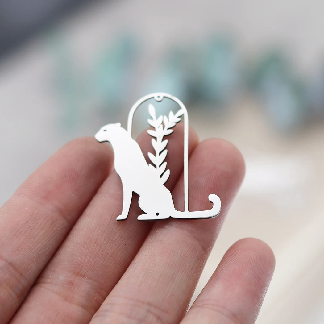 Lot 3 Breloques Animaux Acier Titane DIY – Renard, Lapin, Chat, Cygne, Dragon, Serpent & Plus | Pendentifs Bijoux Fait Main Bracelet & Collier