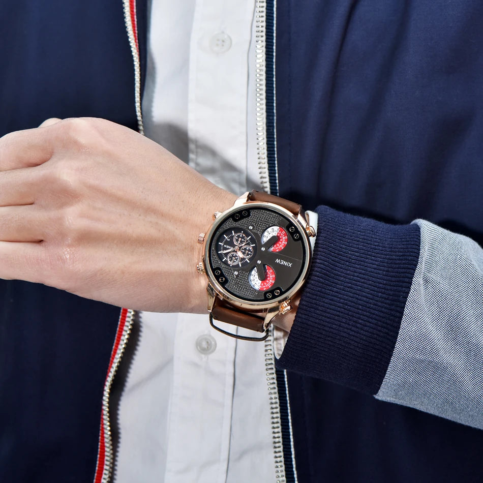 Montre Homme XINEW Quartz Nylon Casual – Fashion Student Sport Tendance Montre Homme