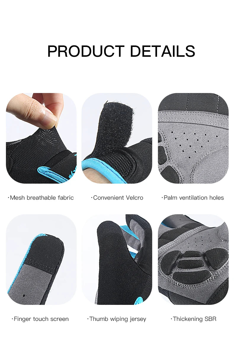 Gants VTT & Cyclisme Tactiles Anti-Chocs – Respirants & Légers | Mountain Bike, Fitness & Sport Outdoor | Printemps Été