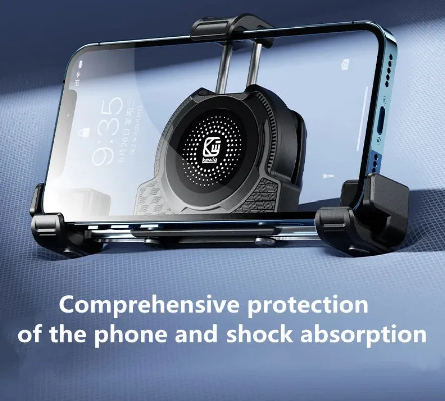 Support Téléphone Moto Chargeur Sans Fil 15W + USB-C 36W – Anti-Vol Anti-Vibration Guidon