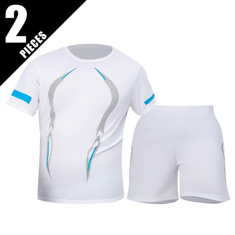 Ensemble Sport Homme Séchage Rapide Grande Taille T-Shirt + Short Lot 2/4/6 Pièces Loisirs Running Fitness Casual Ado – Pack Sport Économique | Mode Homme Sport Premium