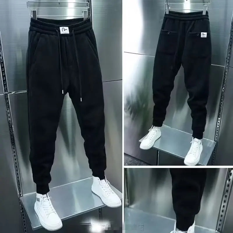 Jogger Sport Homme Style Coréen Cordon – Casual, Confortable & Tendance | Running, Gym & Fitness | Pantalon Noir