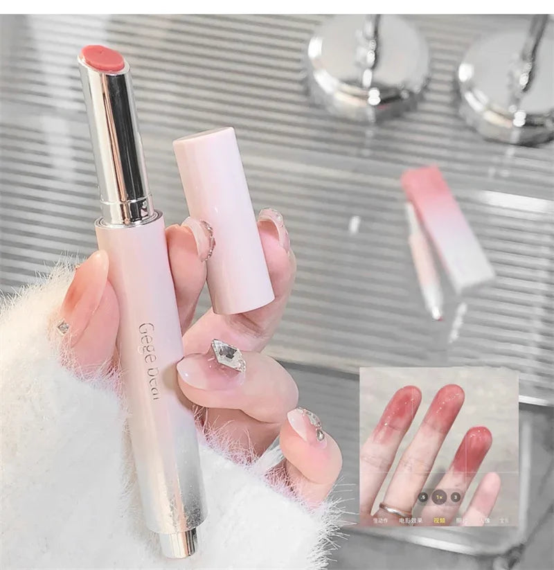 Gloss Jelly 6 Couleurs Miroir Hydratant – Rouge à Lèvres Solide Brillant Teinture Maquillage