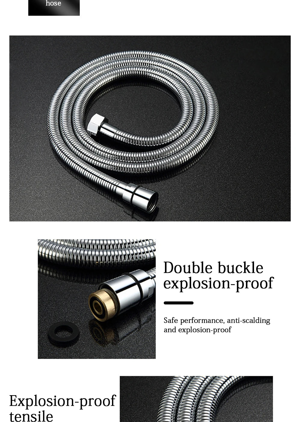 DQOK Ensemble Douche Thermostatique Chrome – Cascade & Pluie, Mitigeur Baignoire | Système Douche Complet