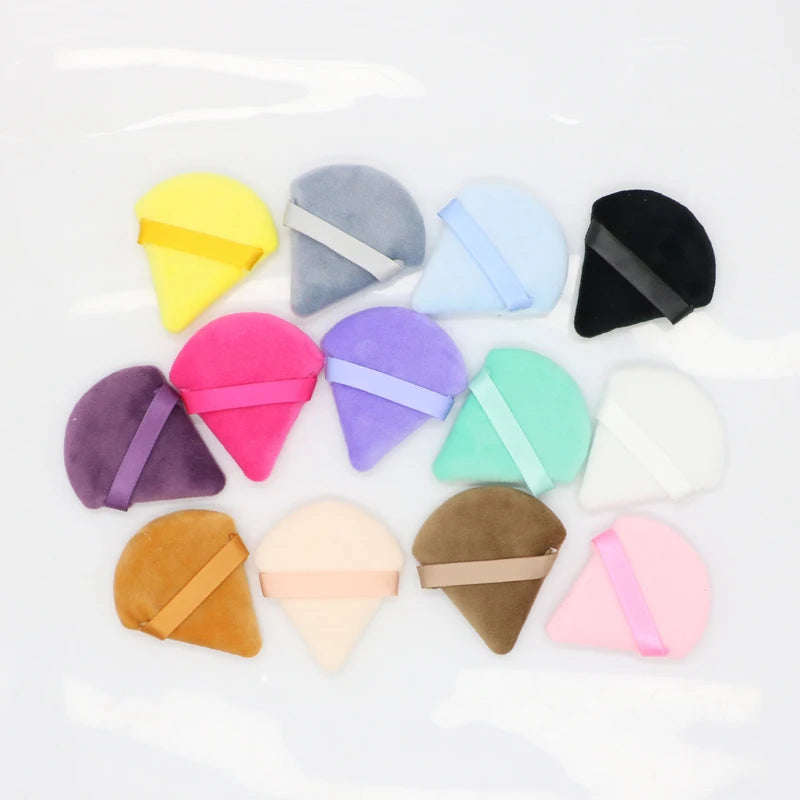 Éponges Puff Triangulaires Velvet OGEYERO – Contouring, Fards & Fond de Teint | Outil Maquillage Visage & Yeux