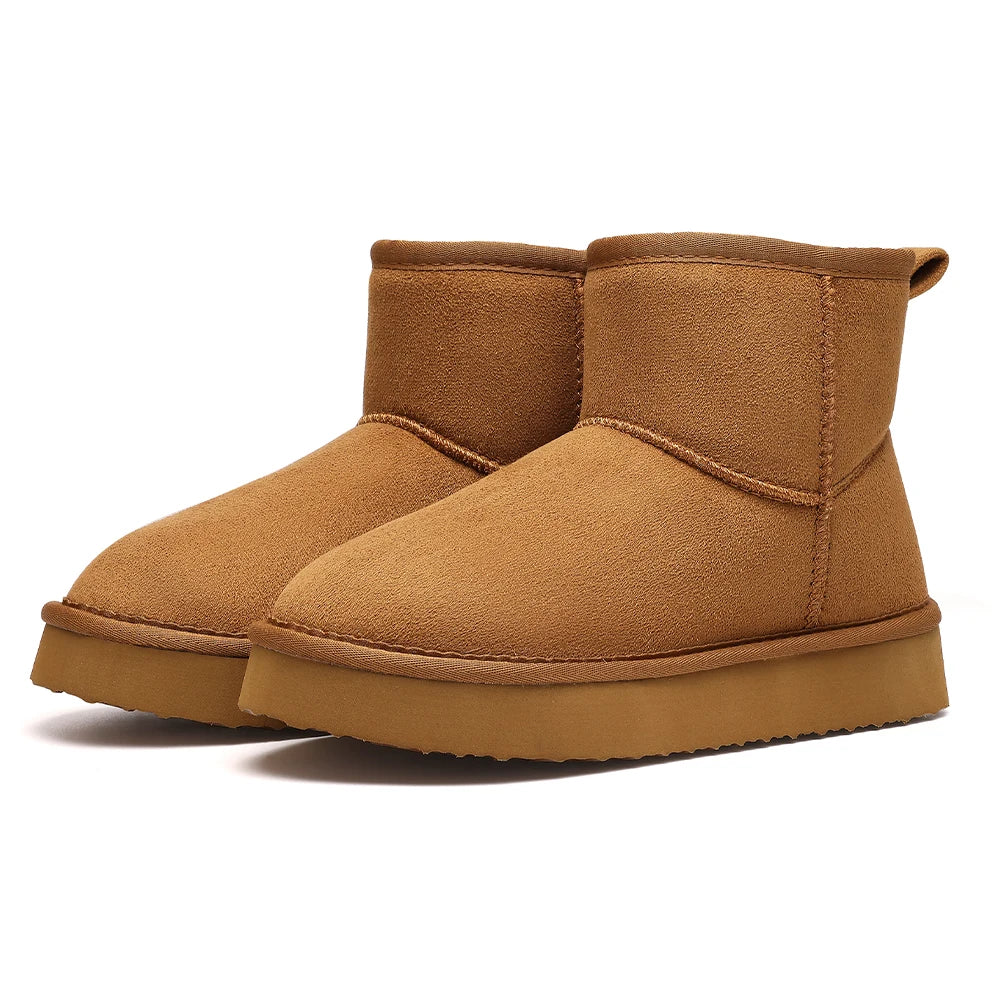 Eyriphy Boots Neige Fourrure Femme Hiver 2024 – Cheville Épaissies Non-Slip Outdoor Chaud