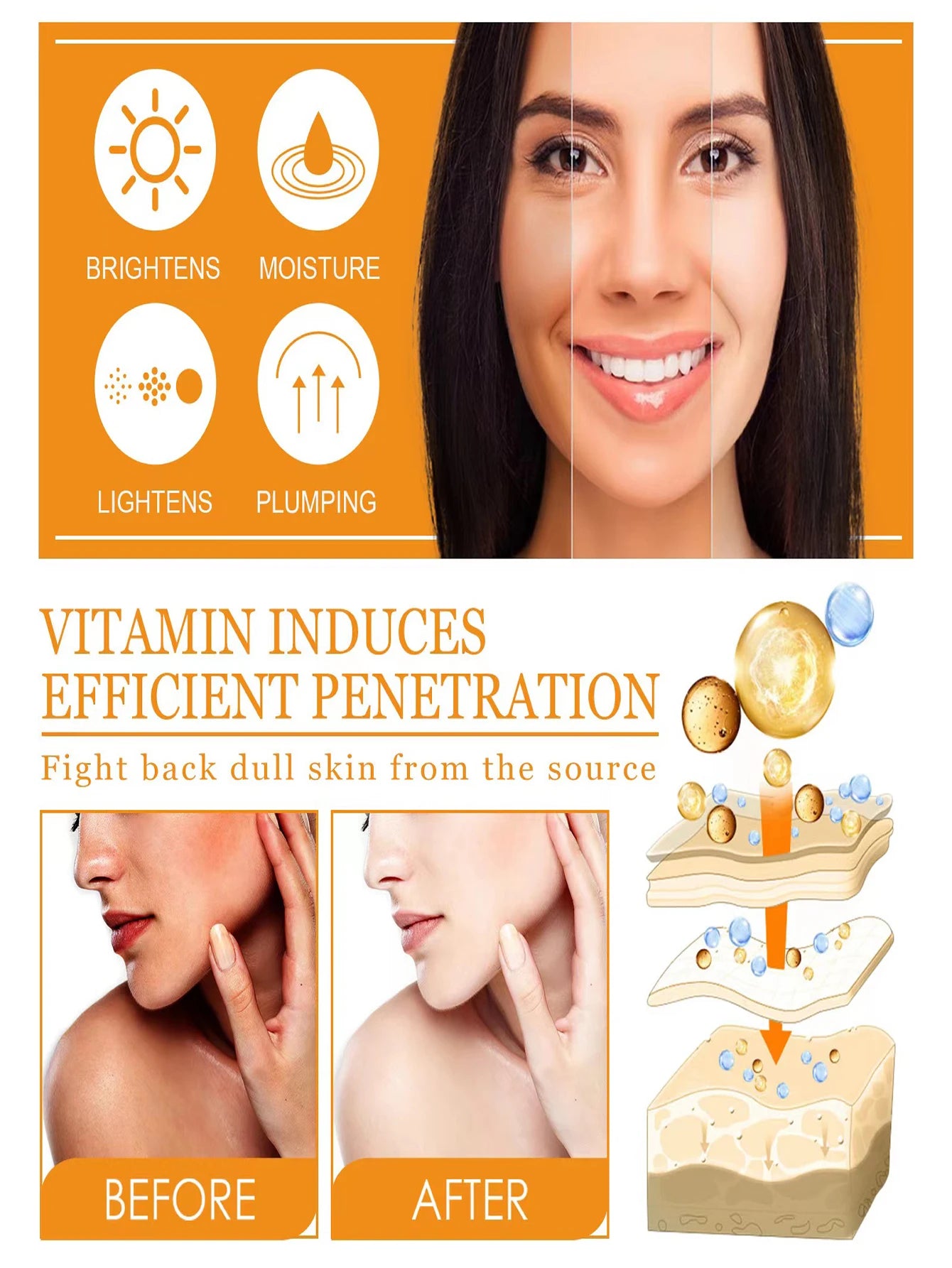 Gesichtsserum Vitamin C & Hyaluronsäure – Koreanisch gegen Pigmentflecken