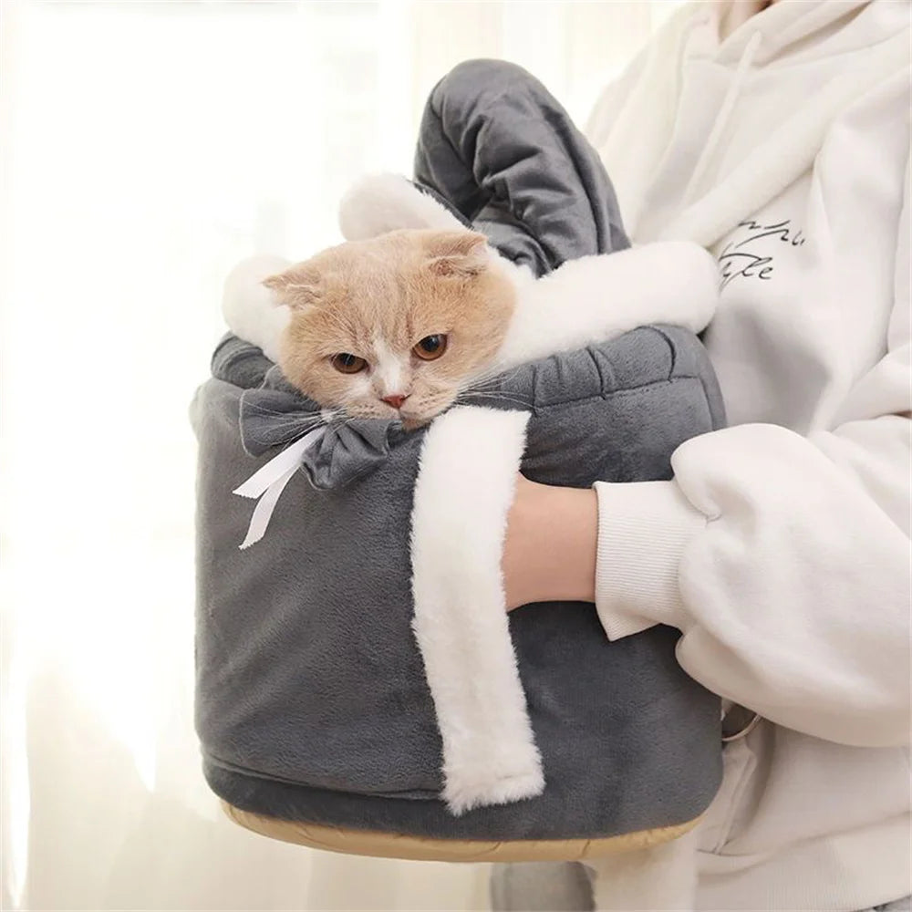 Sac à Dos Transport Chien Chat Hiver Chaud – Sac Porteur Chihuahua Yorkshire Petit Chien Voyage Outdoor