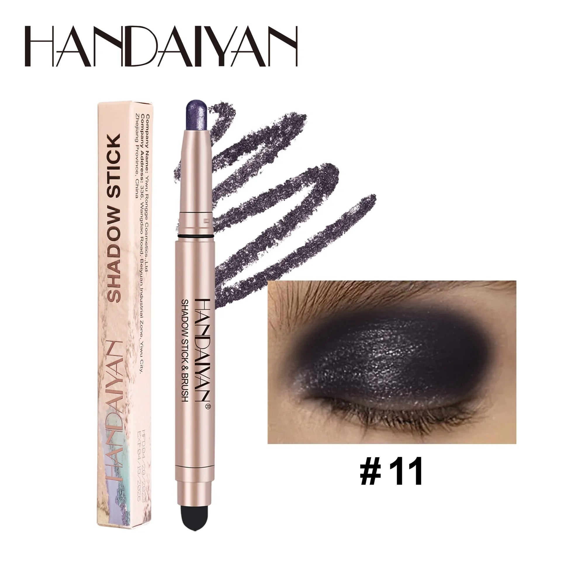 Crayon Fard à Paupières Coloré – Mat Nacré Waterproof | Rose, Brun, Vert, Noir