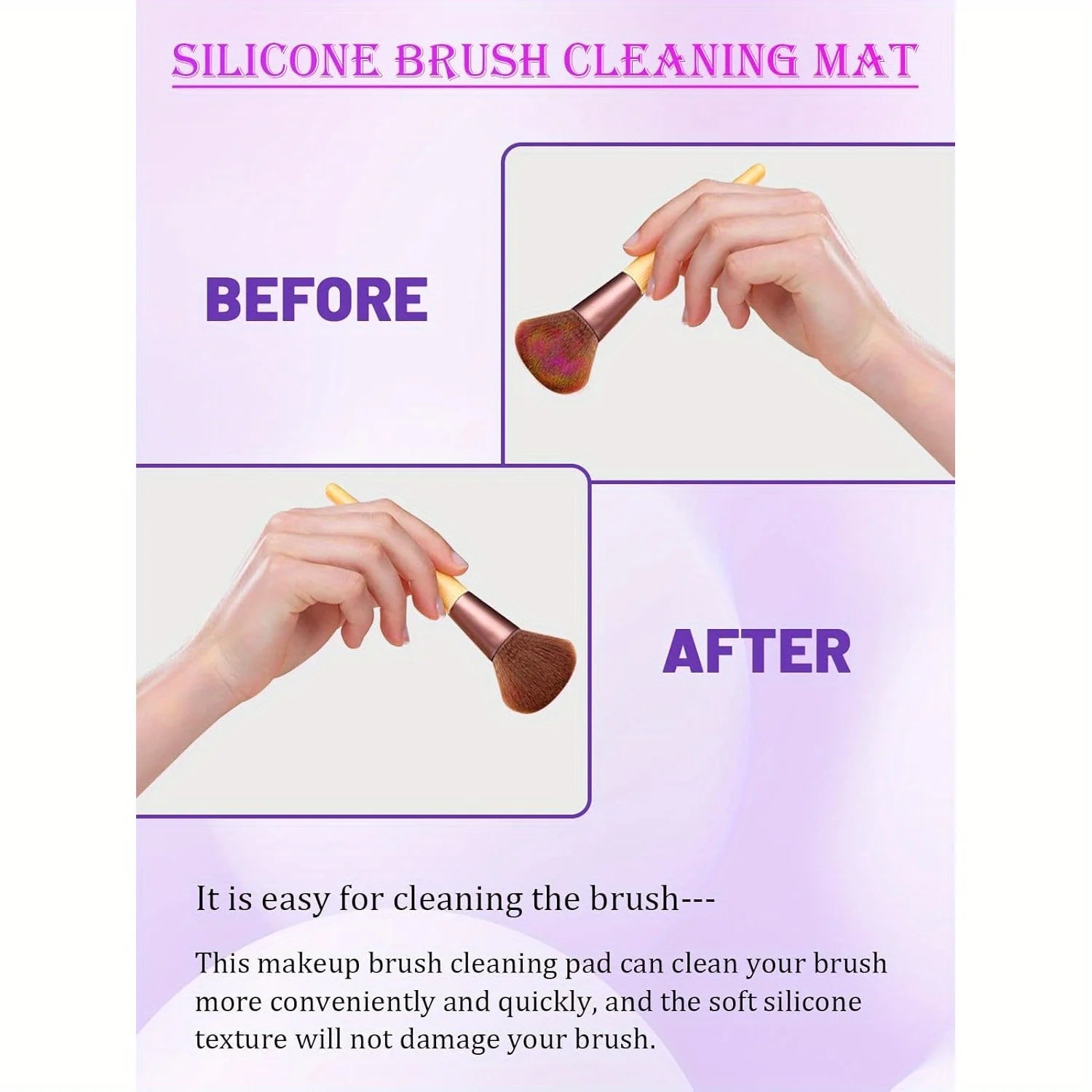 Pad Nettoyage Pinceaux Maquillage Silicone – Forme Pomme | Ventouses & Sans Forméhyde