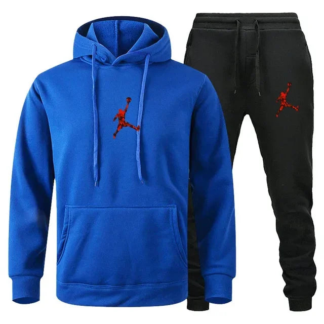 Herren Jogginganzug 2-teilig Langarm Sweatshirt + Freizeithose Fitness Sport Herbst Winter Fashion Bequem Trendig Zeitlos – Premium Jogginganzug 2-teilig Sport Casual Herbst Winter | Herrenmode Sportswear Premium