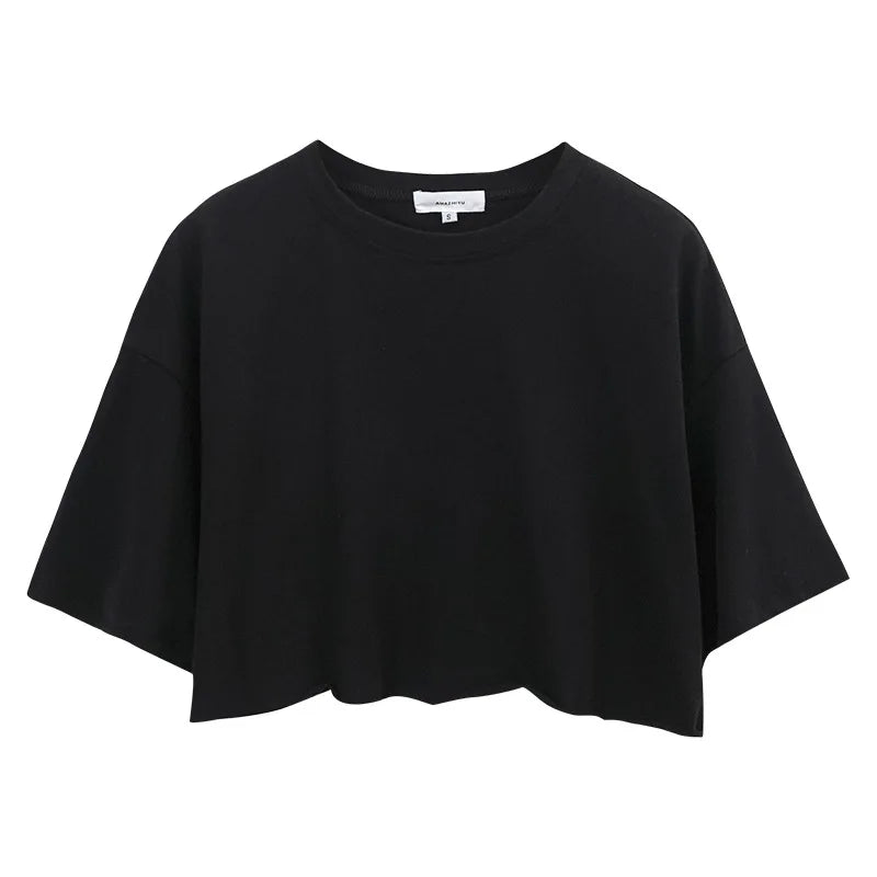 Top Sport Femme Y2K Manches Courtes – Yoga, Danse & Fitness | Coupe Ample Tendance | T-Shirt Sportif Polyvalent Été