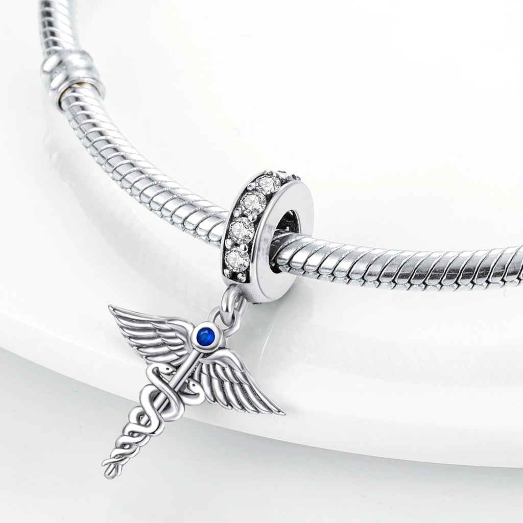 Charm Argent 925 Pendentif Croix, Ange, Pyramide & Pharaon – Breloque Spirituelle & Symbolique DIY | Compatible Bracelet Original | Bijou Personnalisé