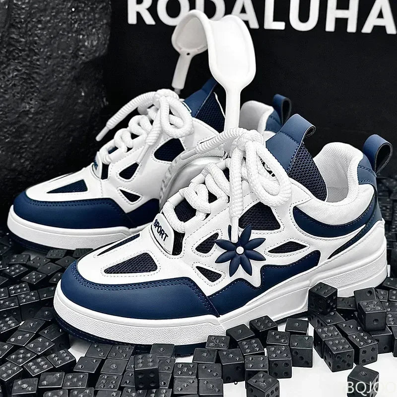 Sneakers Plateforme Vulcanisées Homme – Semelle Épaisse Respirantes Résistantes Sport Casual