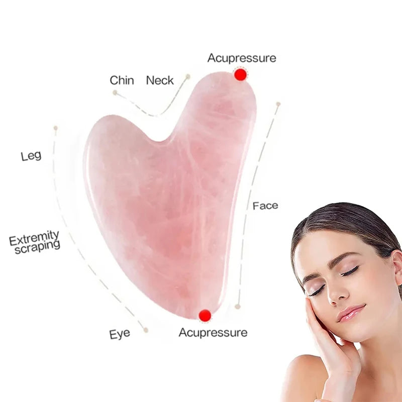 Planche Gua Sha Cire d’Abeille – Masseur Visage & Yeux Acupuncture | Drainage Lymphatique & Éclat Naturel