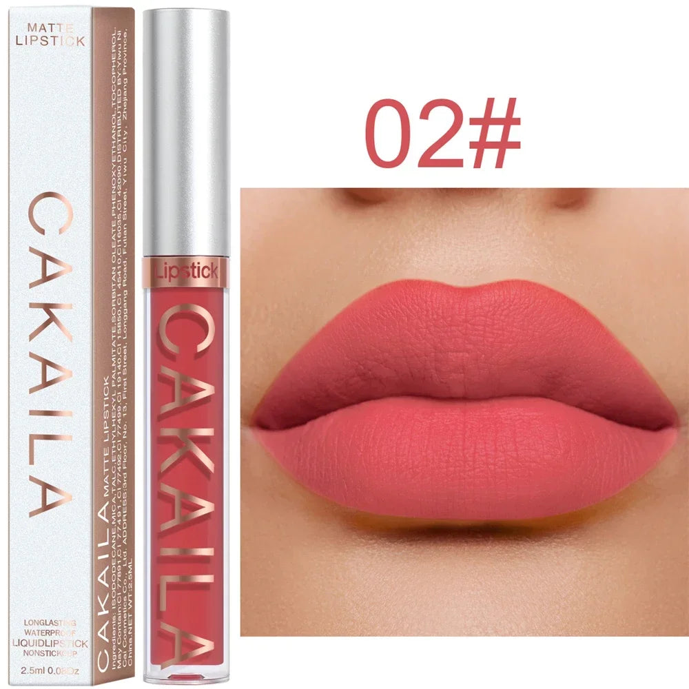 Gloss Velvet Mat Waterproof Longue Tenue – Texture Soyeuse & Hydratante | Cadeau Maquillage Femme