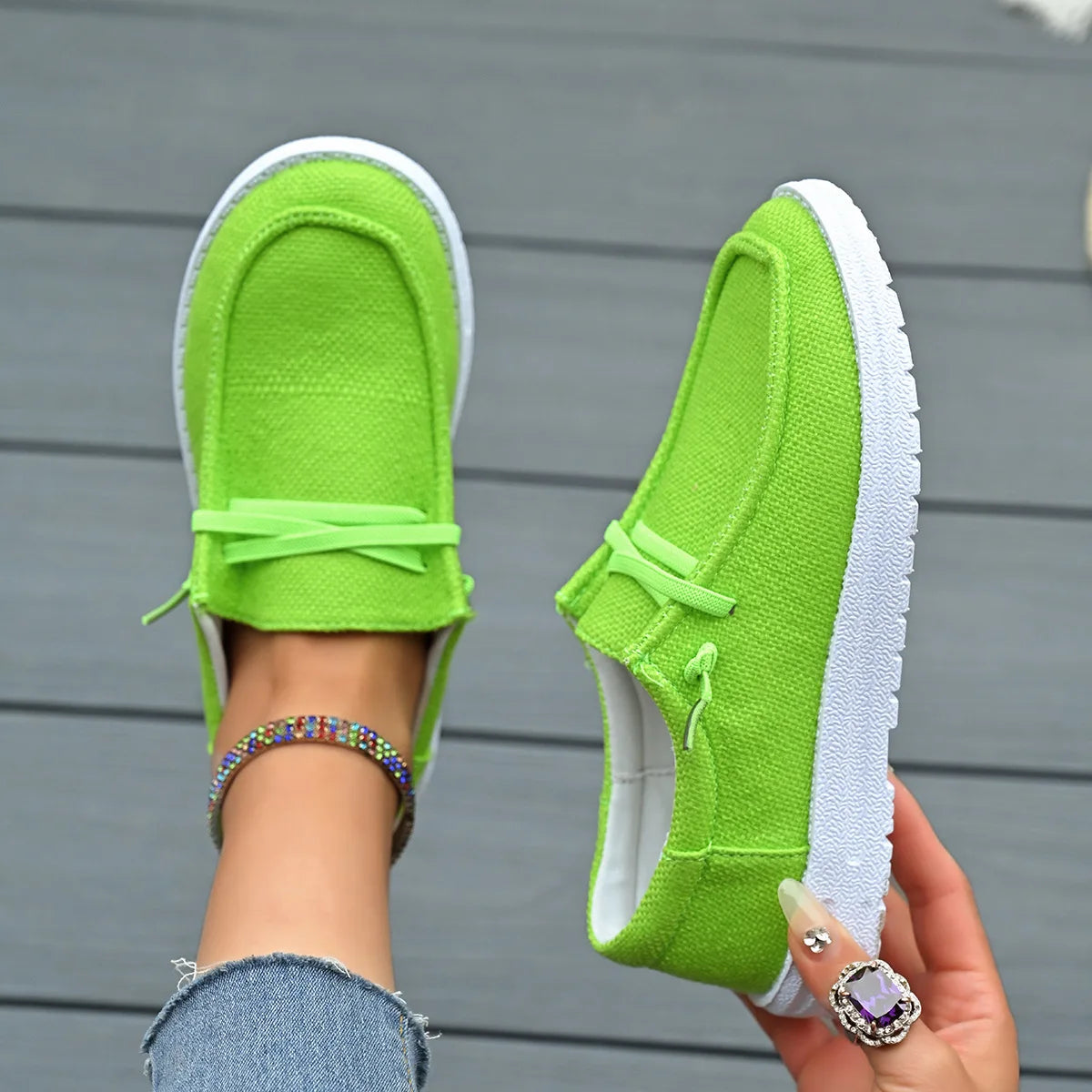 Chaussures Vulcanisées Sport Flat Femme 2025 – Casual Fashion Printemps Automne