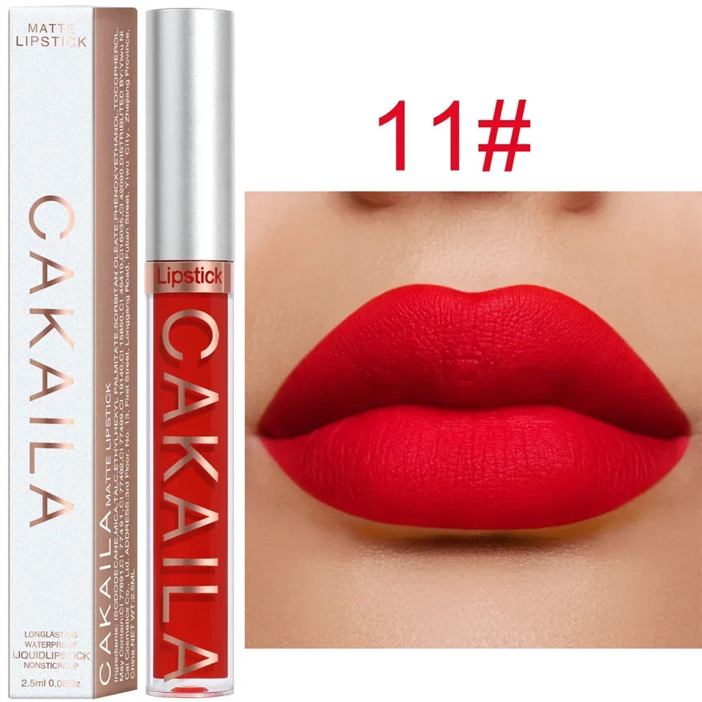 Gloss Velvet Mat Waterproof Longue Tenue – Texture Soyeuse & Hydratante | Cadeau Maquillage Femme